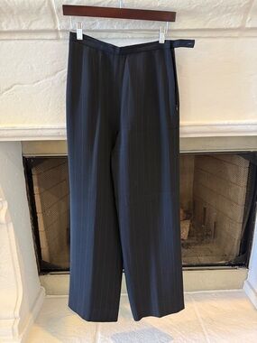 Ann Taylor Navy Blue Pinstripe Pants